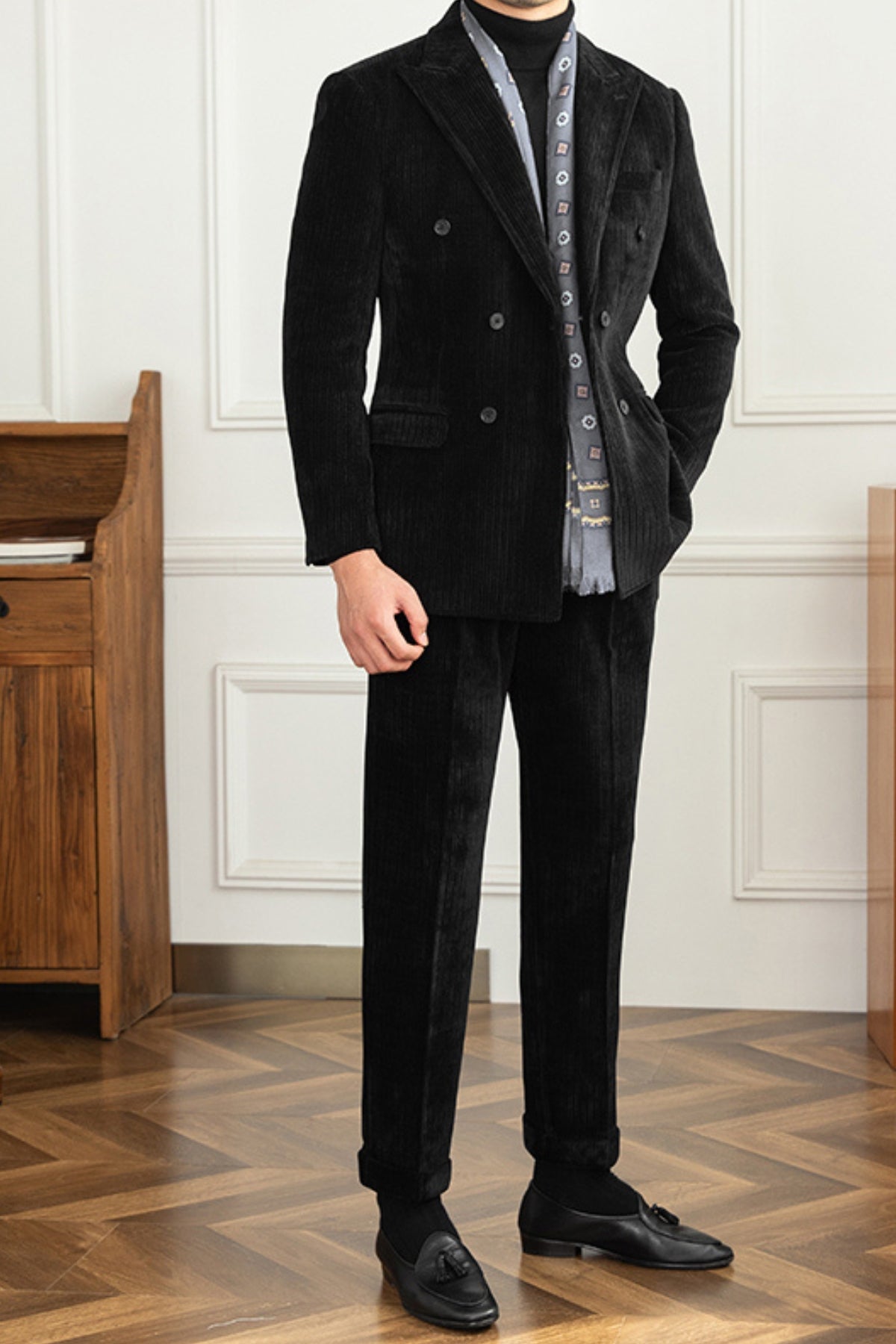 Burlane Winter Corduroy Slim-Fit Suit