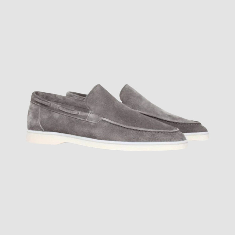 Burlane Frosted Suede Pedal Loafers
