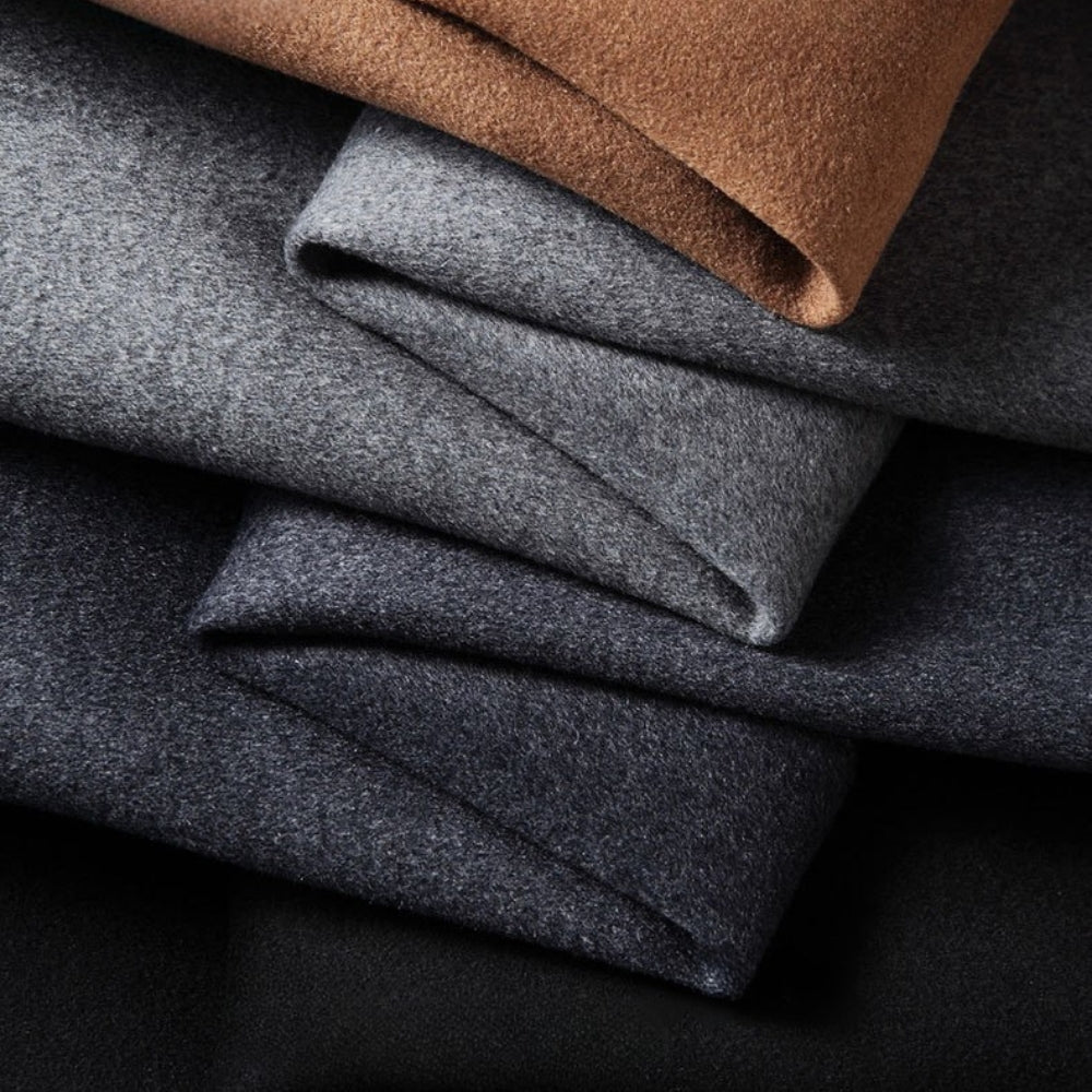 Burlane Double-Breasted Wool Windbreaker Coat