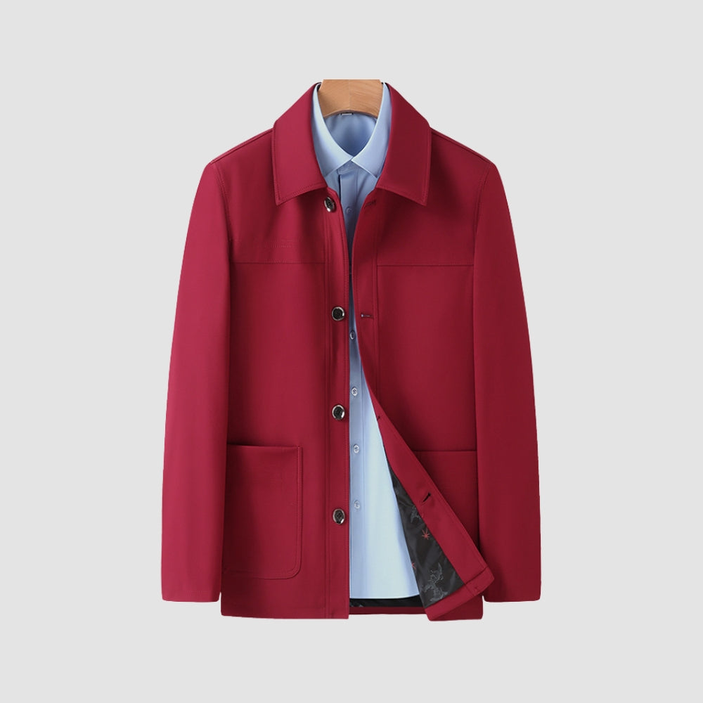 Burlane Lapel Collar Short Coat