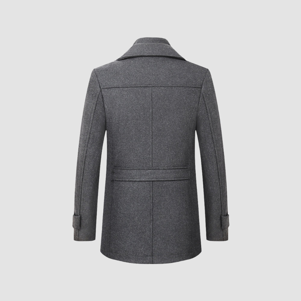 Burlane Mid-Length Woolen Coat Business Casual Style