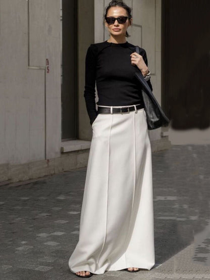 KATHARINE™ | H-LINE SLEEK MIDI SKIRT