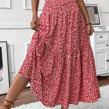 TAHLIA | TIERED FLORAL MAXI SKIRT