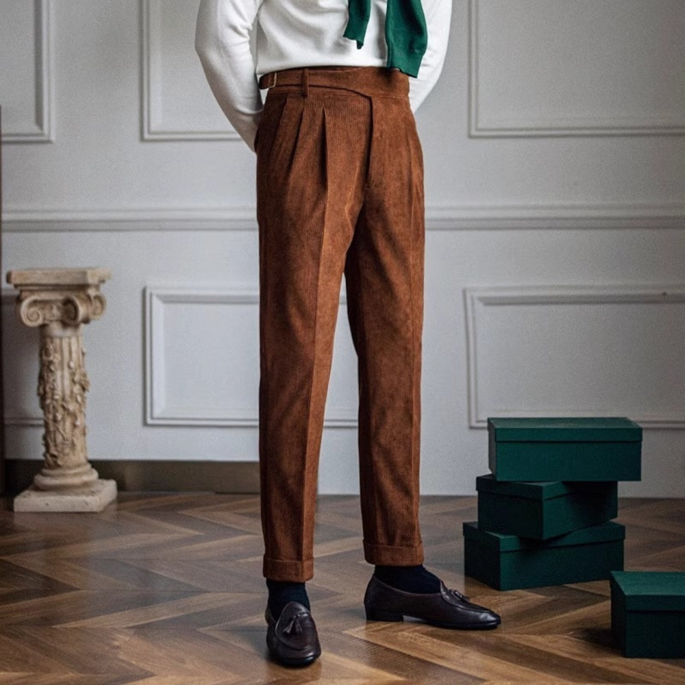 Burlane Wide-Leg Drape Trousers
