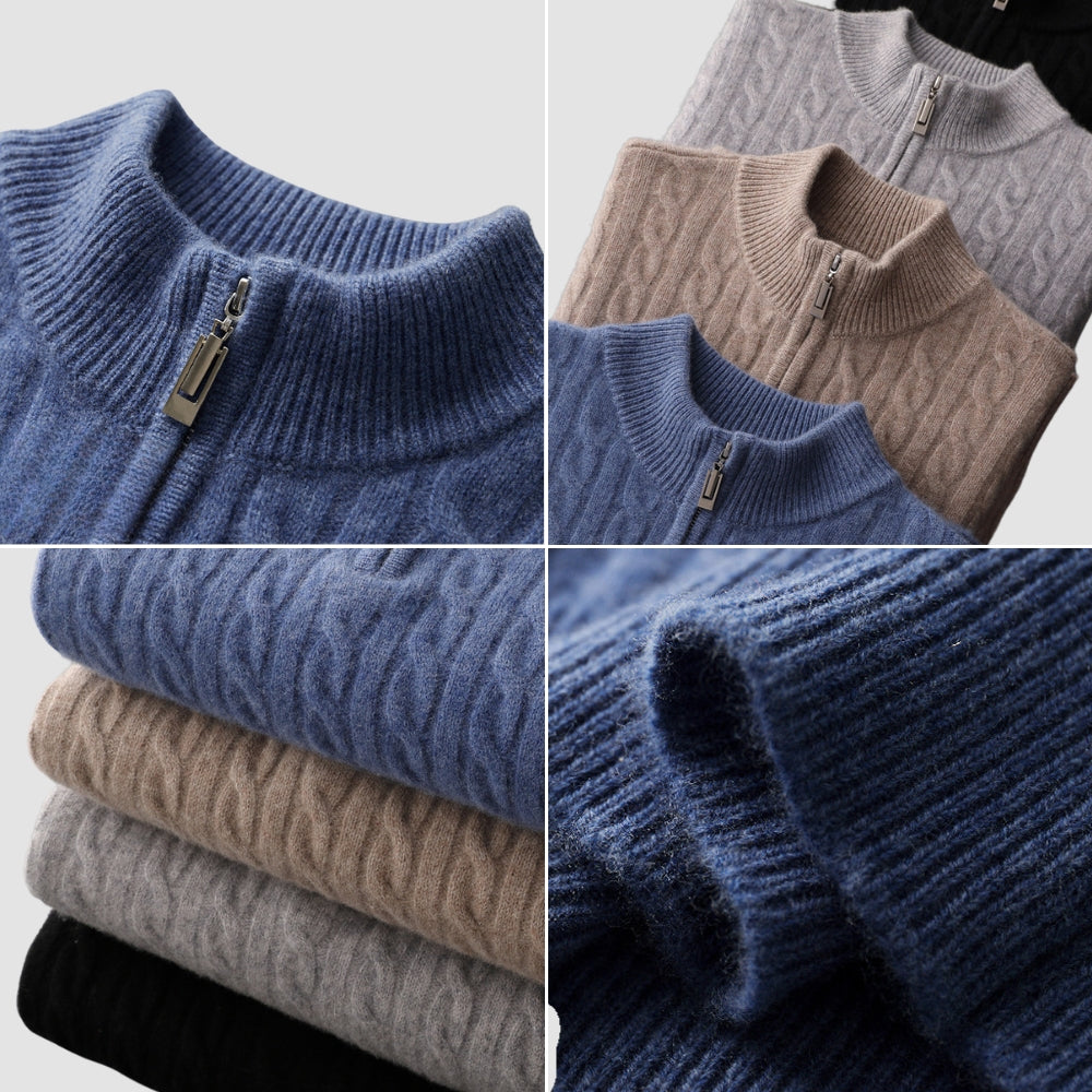 Burlane Thickened Cashmere Wool Turtleneck Sweater