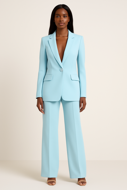 ZOE | CHIC FORMAL SUIT SET WITH TAILORED LONG BLAZER FOR WOMEN