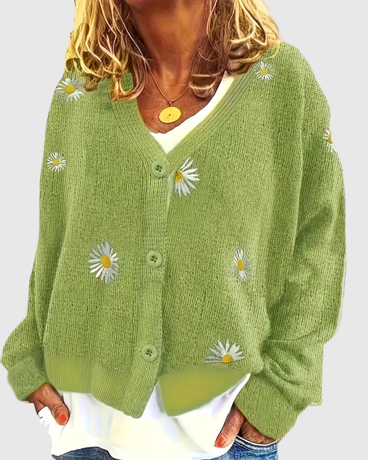 IRENE | ELEGANT KNIT CARDIGAN WITH BUTTONS