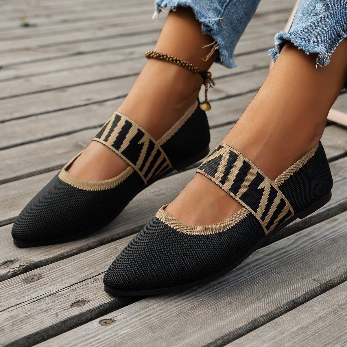ILYANA | PATTERNED BALLET FLATS