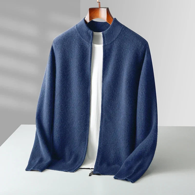 Burlane Men’s Cashmere Zip Jacket
