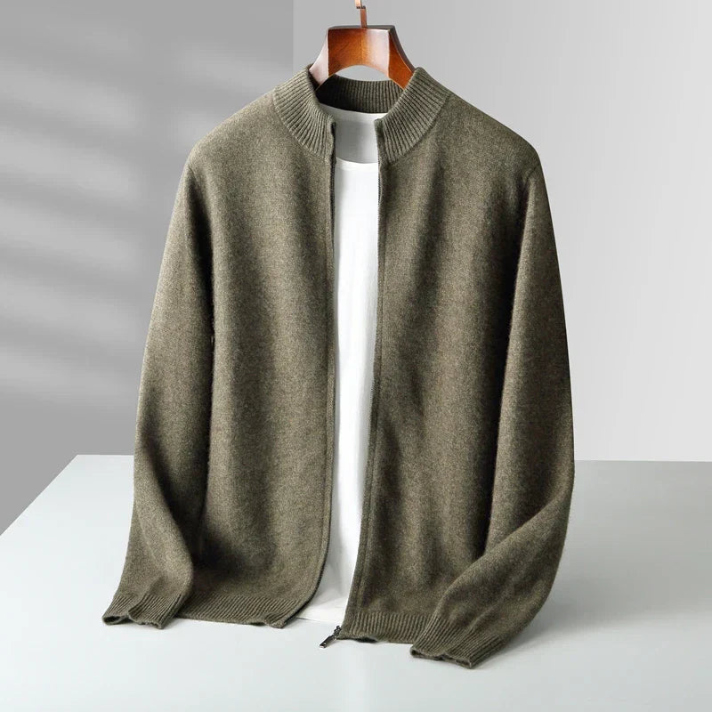 Burlane Men’s Cashmere Zip Jacket