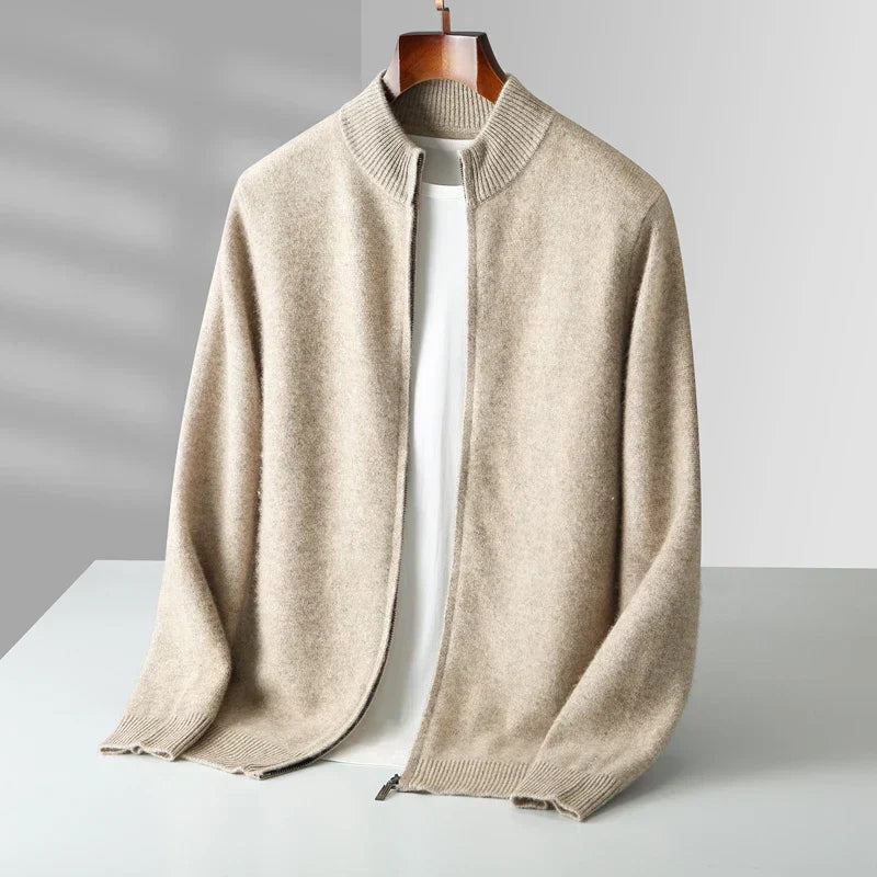Burlane Men’s Cashmere Zip Jacket