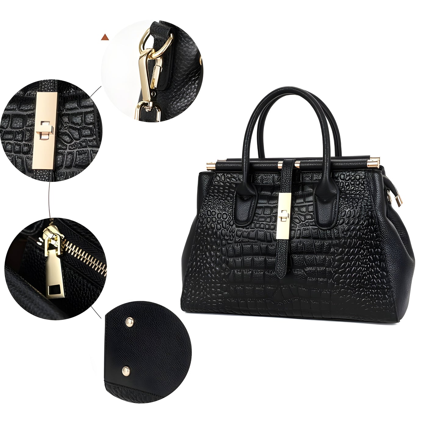 AURELIA | CROC HANDBAG