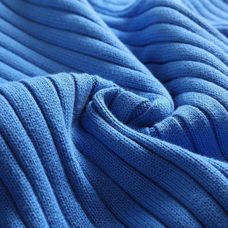 Burlane Ribbed Knit Turtleneck Sweater