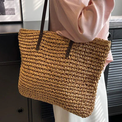 LARGE WOVEN TOTE BAG