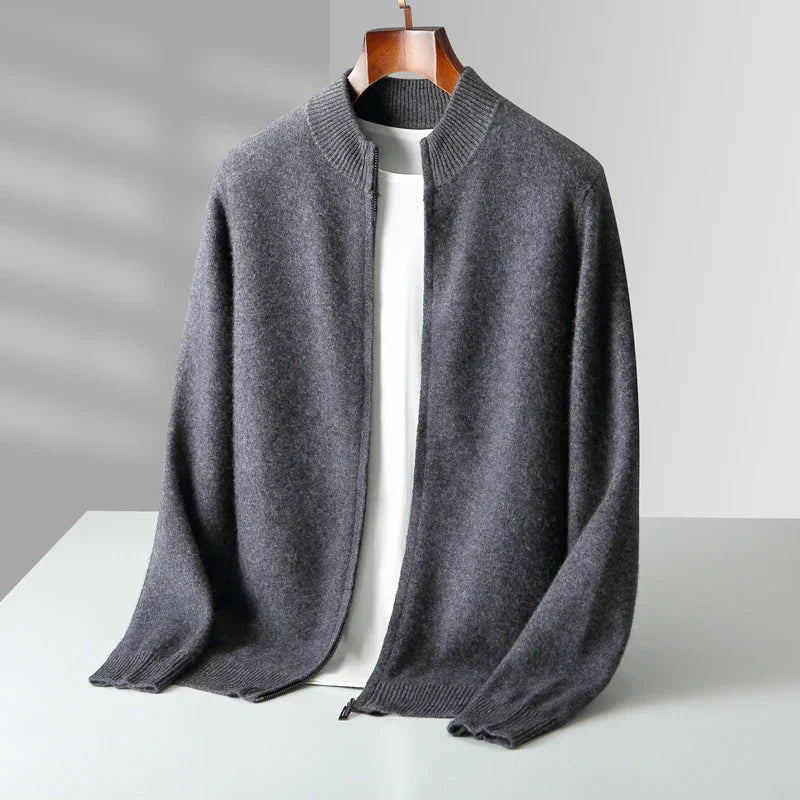 Burlane Men’s Cashmere Zip Jacket