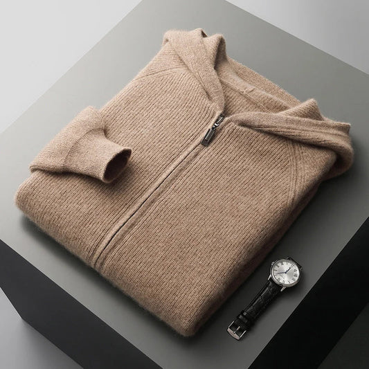 Burlane Wool Zip Hoodie