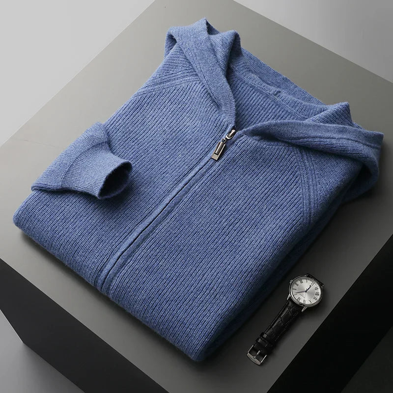 Burlane Wool Zip Hoodie