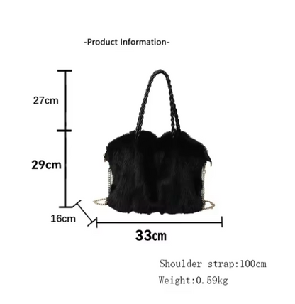 LARIBELLE™ - VERSATILE PLUSH VELVET SHOULDER TOTE BAG