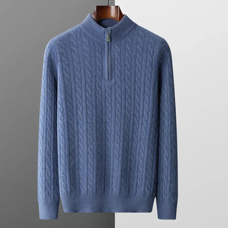 Burlane 100% Cashmere Quarter-Zip Sweater