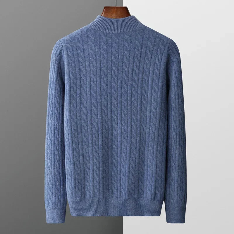 Burlane 100% Cashmere Quarter-Zip Sweater