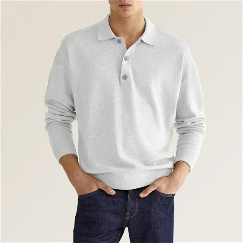 Burlane Long Sleeve Polo Shirt Casual