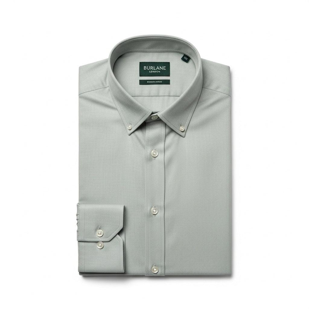 Burlane Classic White and Sage Shirt