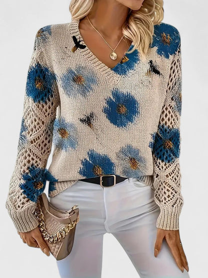 TAHLIA | COMFORT FLORAL SWEATER