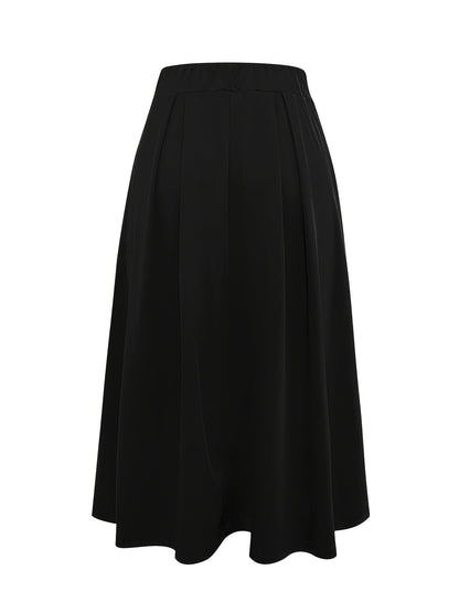 CELINE BLOOM | ELEGANT BELTED PENCIL SKIRT