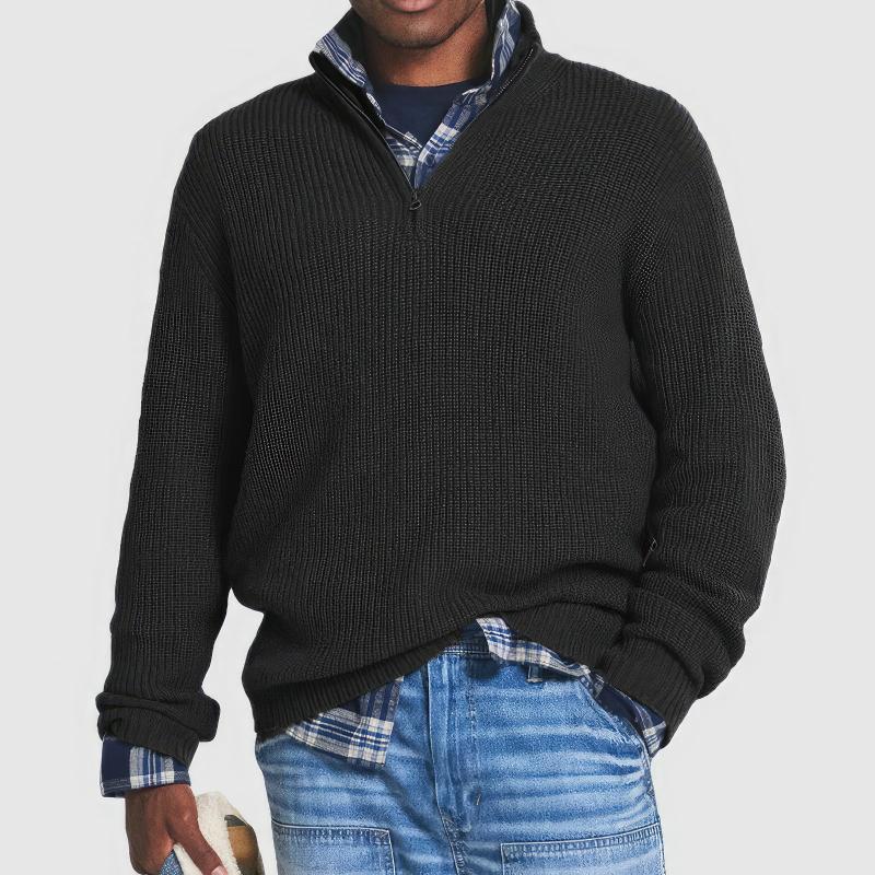 Burlane Knit Zip Sweater
