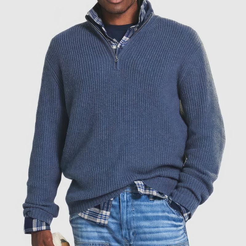 Burlane Knit Zip Sweater