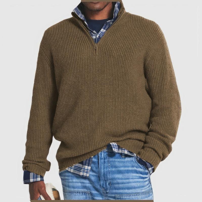 Burlane Knit Zip Sweater