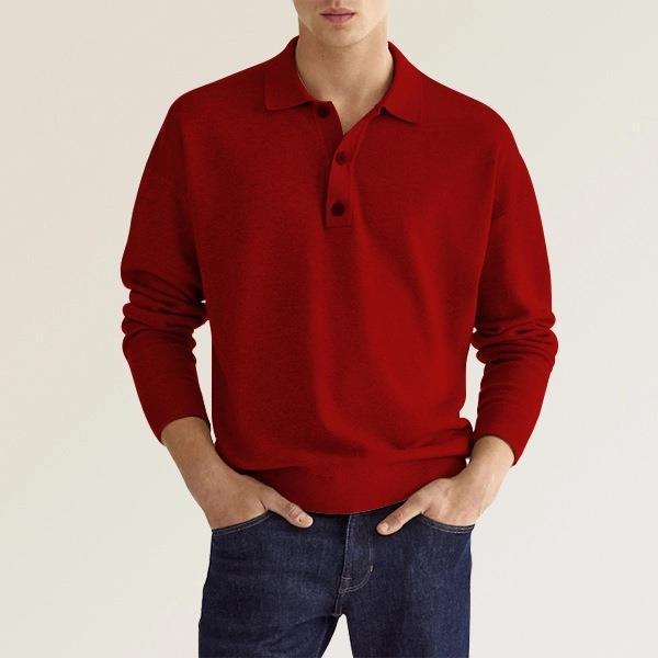 Burlane Long Sleeve Polo Shirt Casual