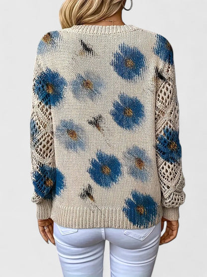 TAHLIA | COMFORT FLORAL SWEATER