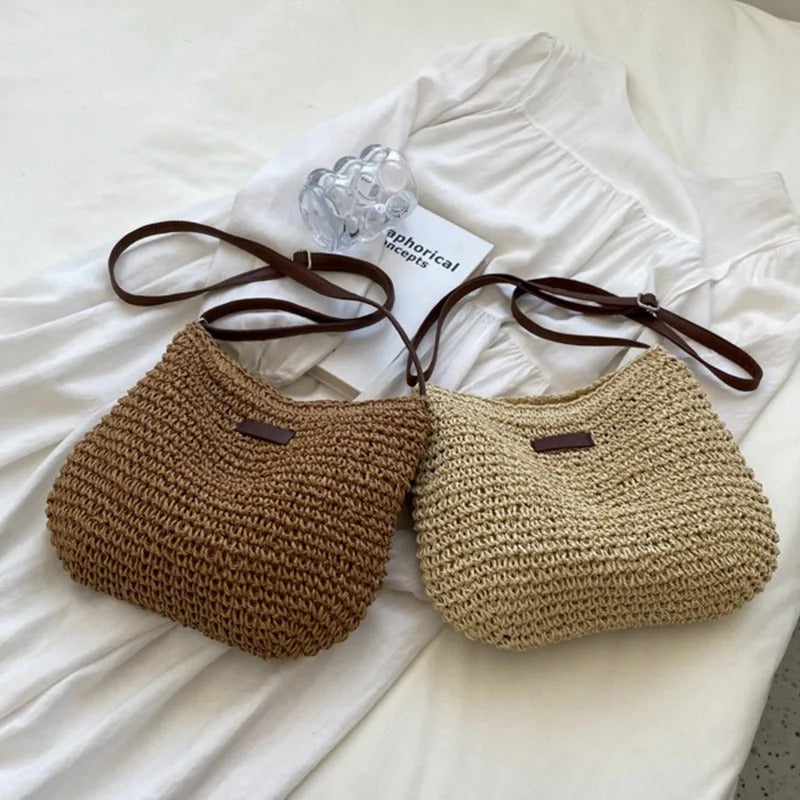 WOVEN SHOULDER BAG