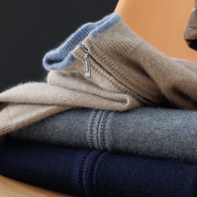 Burlane Pure Cashmere Zip Cardigan