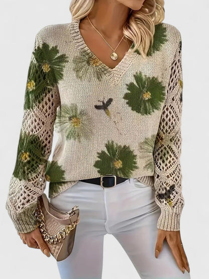 TAHLIA | COMFORT FLORAL SWEATER