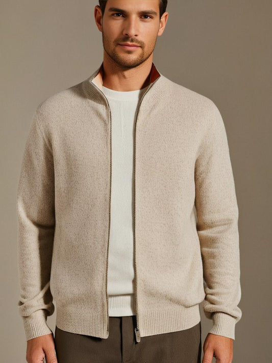 Burlane Men’s Cashmere Zip Jacket