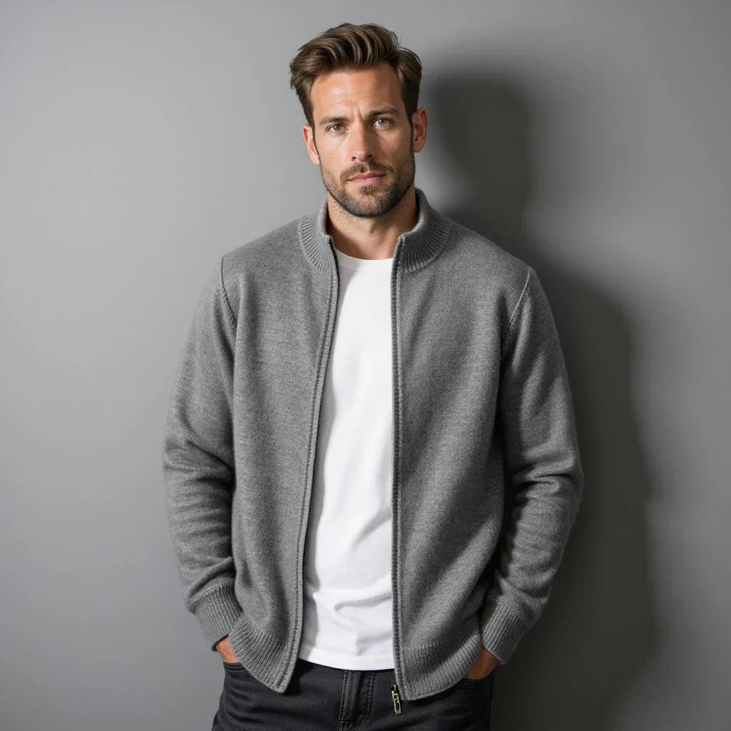 Burlane Pure Cashmere Zip Cardigan