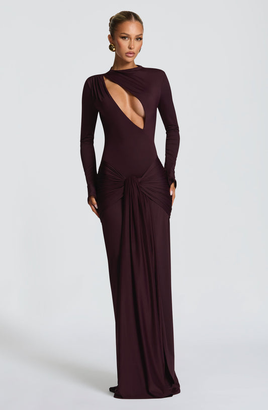 TAHNEE | PLUM MAXI DRESS