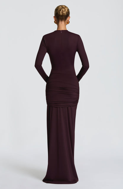 TAHNEE | PLUM MAXI DRESS